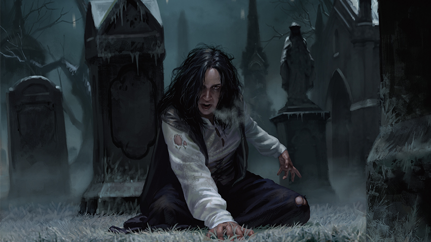Invasora de Cemitério | Arte por: Chris Rallis